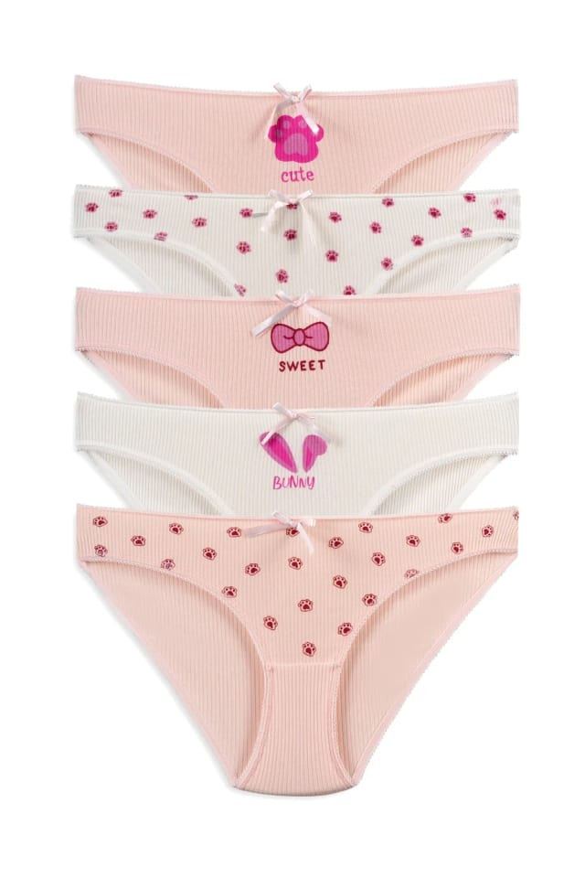 Kadın Külot 5'li Sweet Bunny