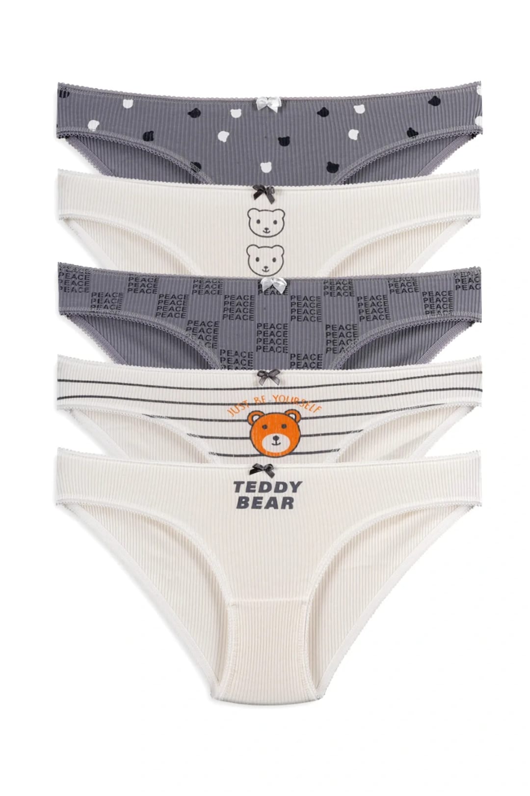 Kadın Külot 5'li Teddy Bear