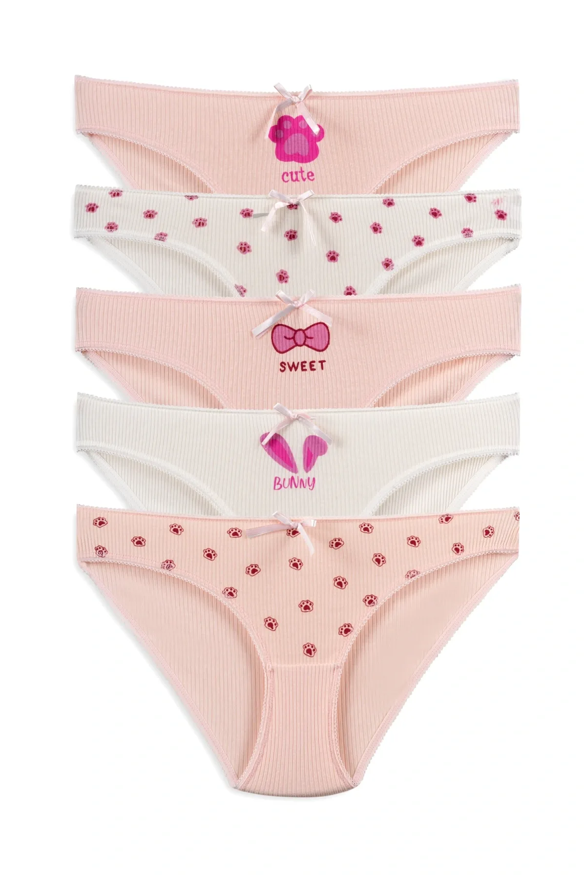 Kadın Külot 5'li Sweet Bunny
