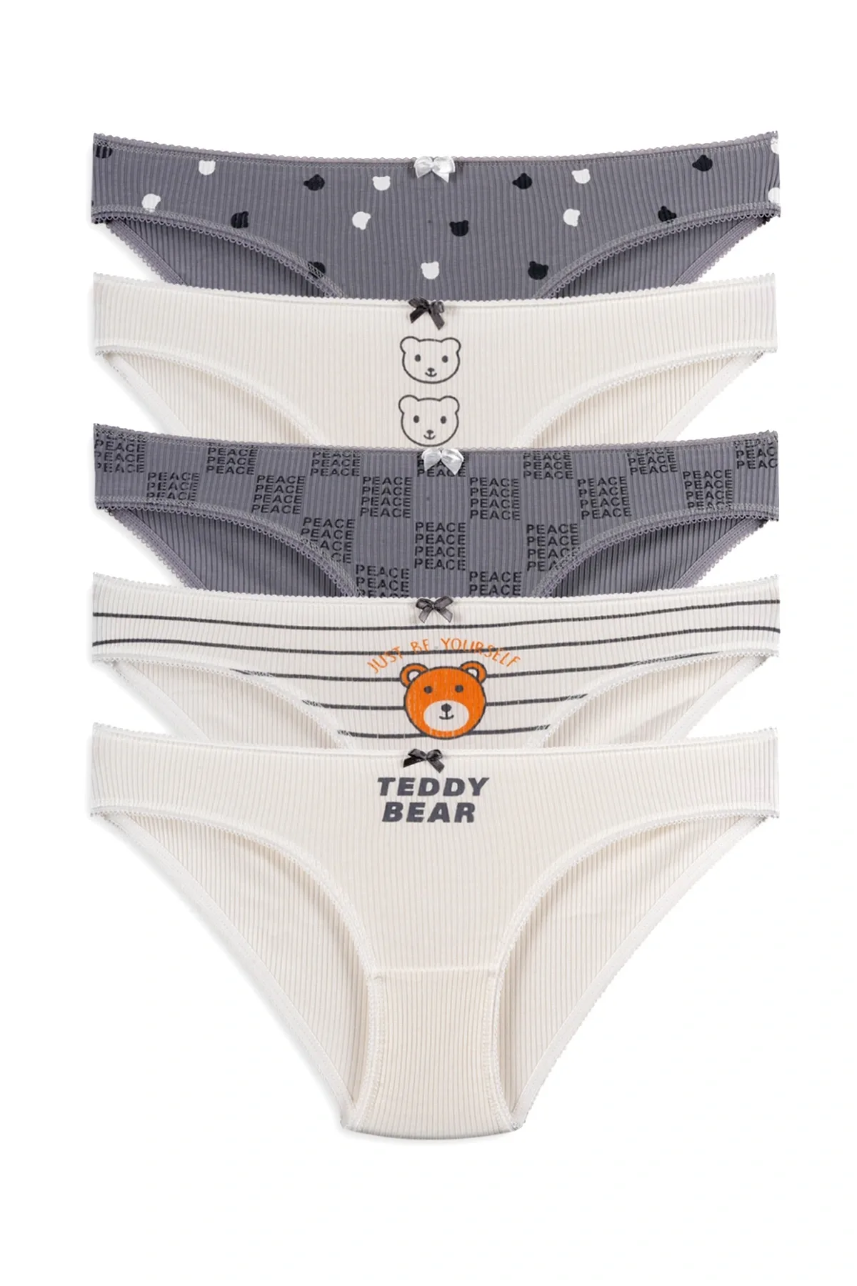 Kadın Külot 5'li Teddy Bear